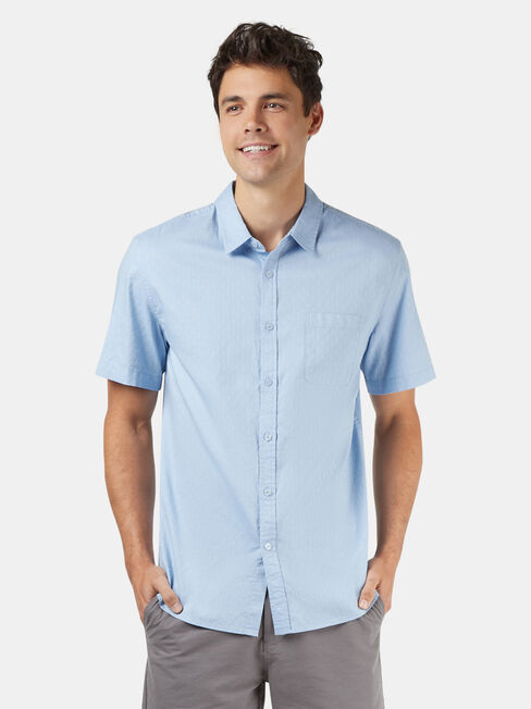 Kennedy Short Sleeve Shirt, Light Indigo, hi-res