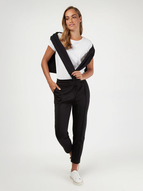Aria Ponte Jogger, Black, hi-res