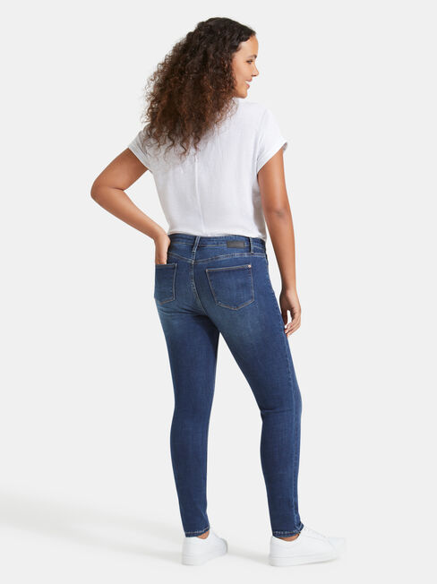 Skinny Jeans Mid Vintage, Mid Indigo, hi-res