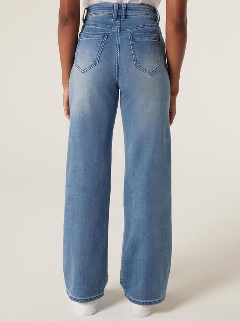 Lisa Luxe HW Wide Leg Jeans, Mid Vintage, hi-res