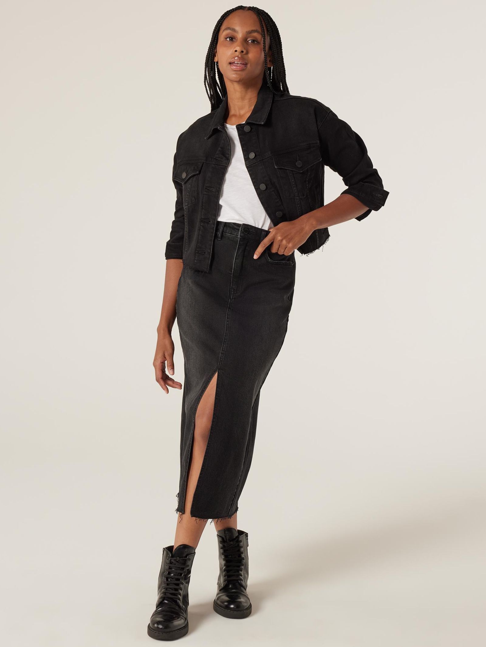 Missy Denim Midi Skirt Jeanswest