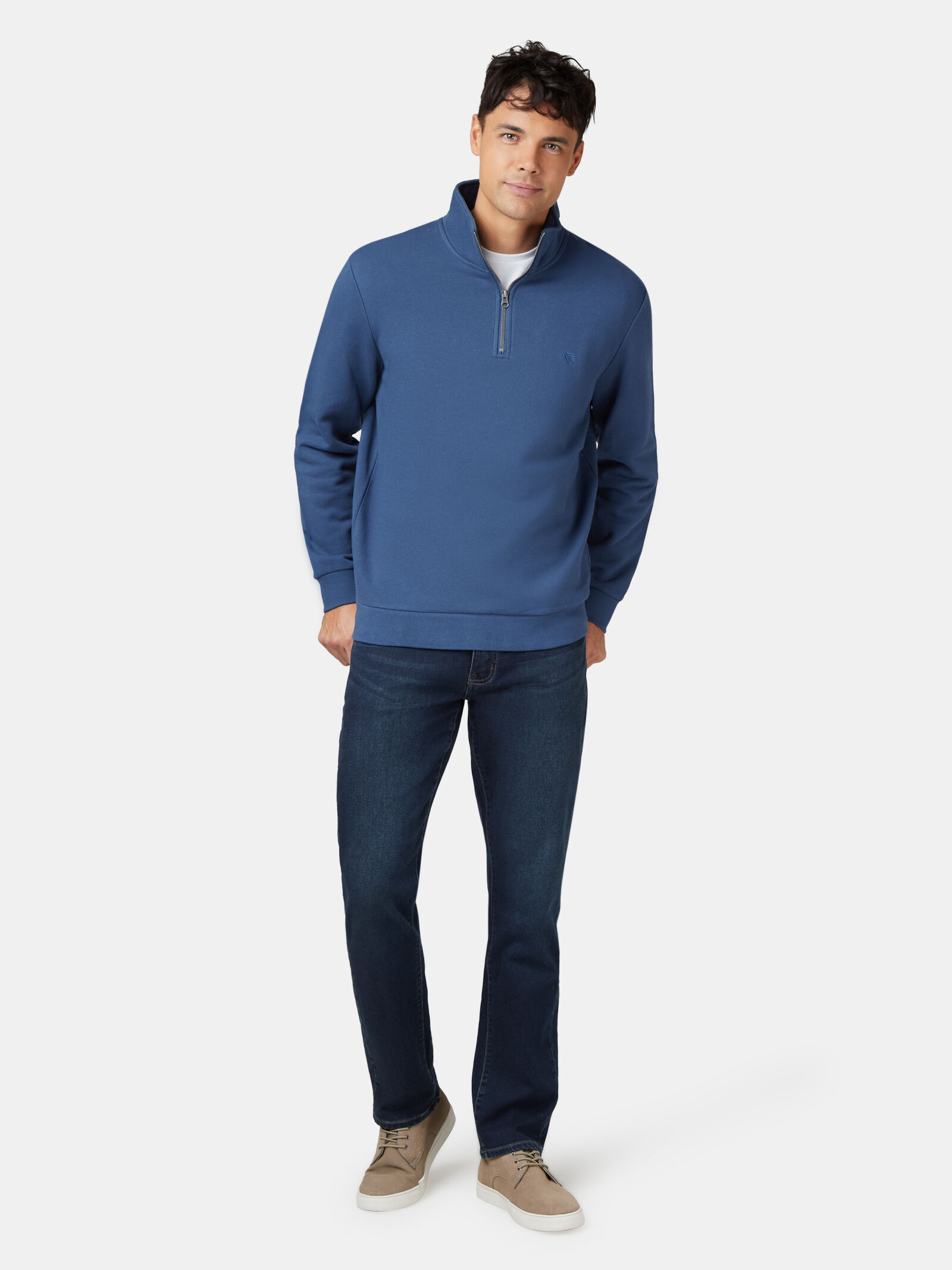 Butler Zip Neck Sweat