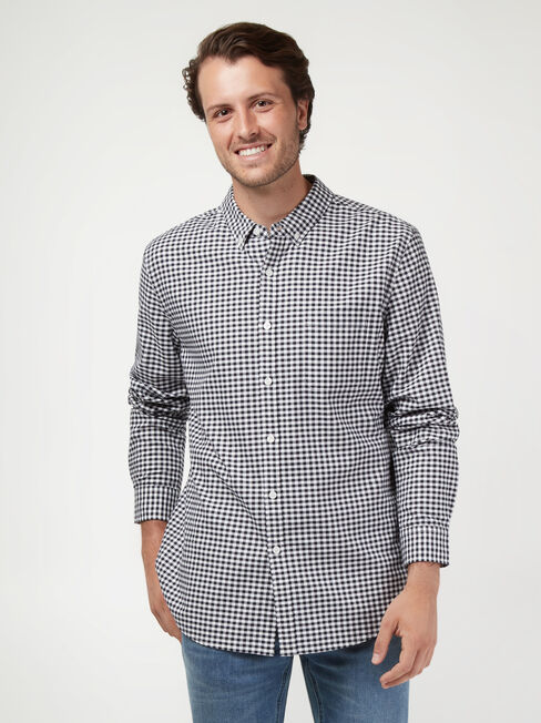 LS Vance Oxford Check Shirt, Blue, hi-res