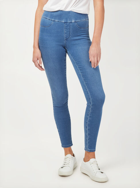 Tummy Trimmer J-Luxe Skinny Jeans, Mid Indigo, hi-res