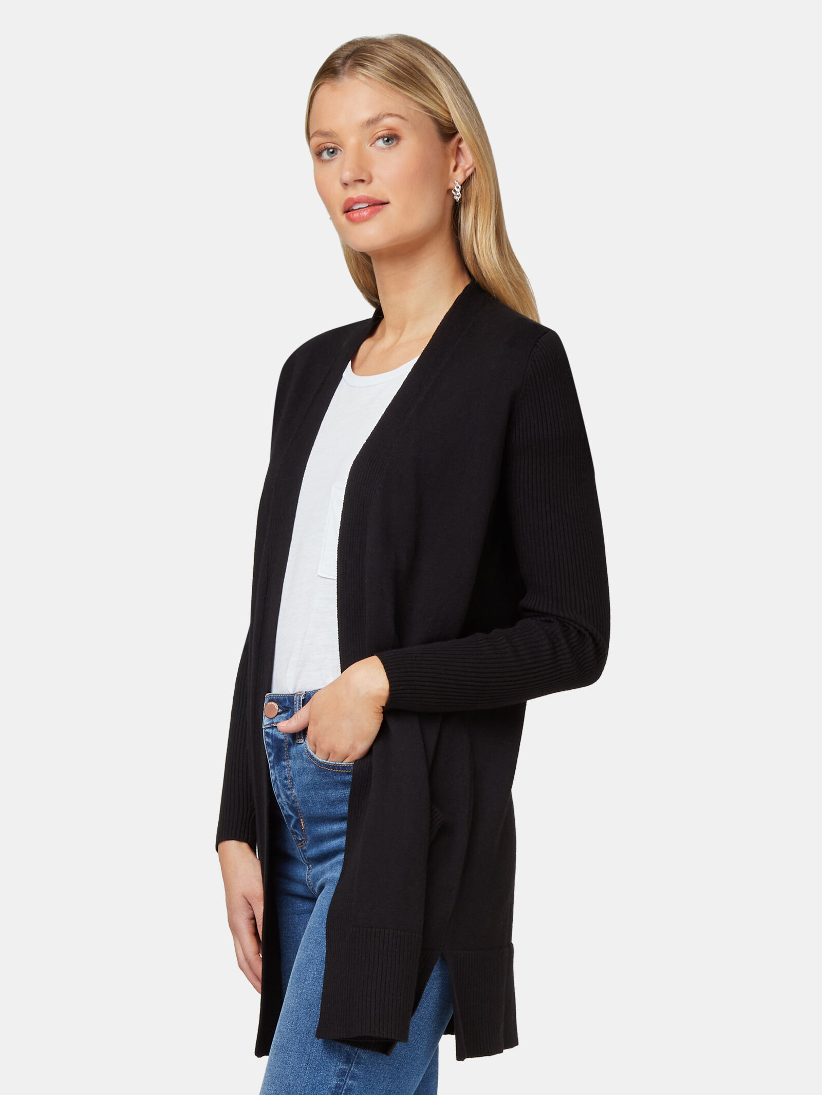 jeans west cardigan