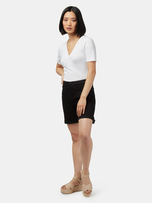 Sophia Bermuda Short Black, Black, hi-res