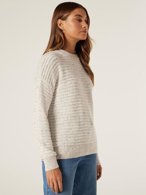 Matilda Nep Ottoman Knit, Natural Marle, hi-res