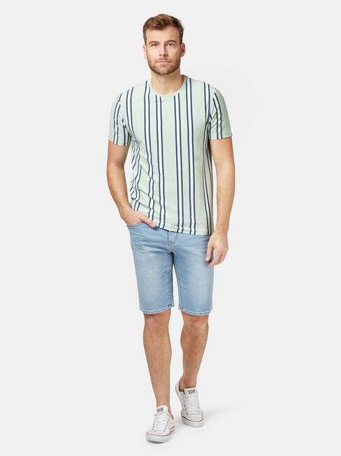 SS Judd Vertical Stripe Crew Tee, Green, hi-res