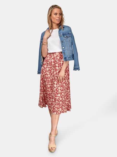 Alice Midi Skirt, Multi, hi-res