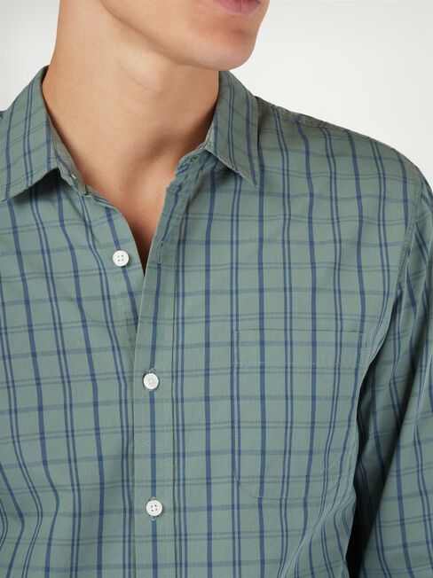 LS Slate Check Shirt, Stripe, hi-res