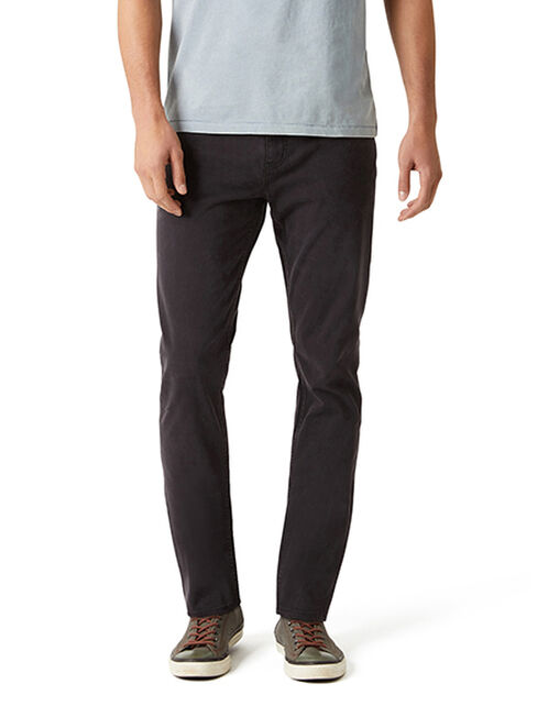 Slim Tapered Jeans Black Charcoal, Black, hi-res