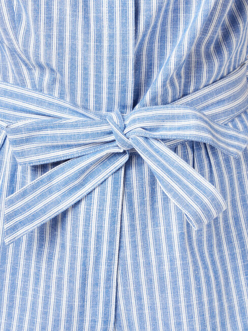 Petal Sleeveless Playsuit, Stripe, hi-res