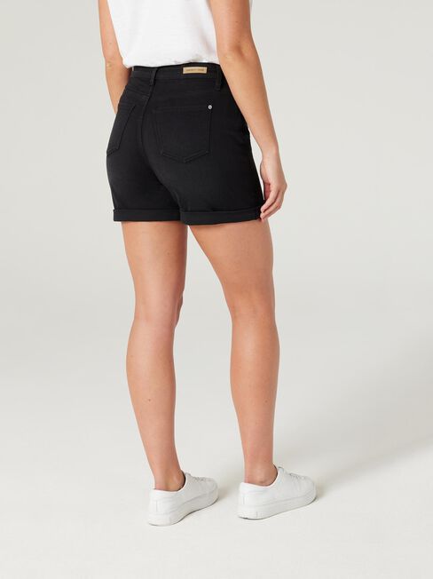 Mariana Boyfriend Short, Black, hi-res