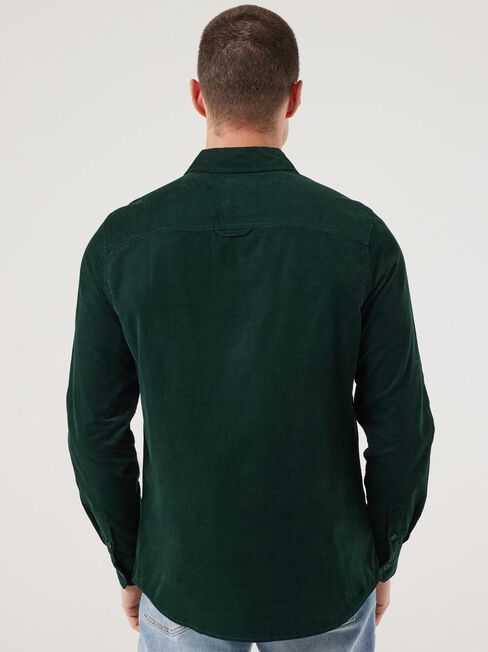 Jamie Corduroy Long Sleeve Shirt, Green, hi-res