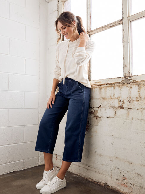 Tessa J-Luxe Wide Leg Jeans