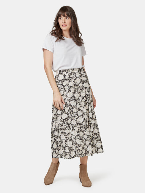 Gabriella Soft Skirt, Floral, hi-res