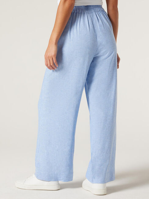 Saige Linen Pant, Powder Blue, hi-res