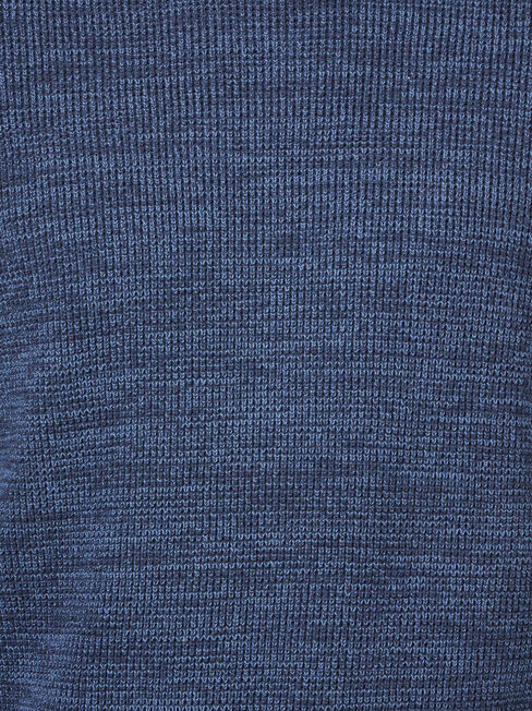 Spencer Textured Crew Knit, Blue Stripe, hi-res