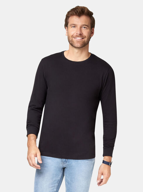 Weston Long Sleeve Tee, Black, hi-res