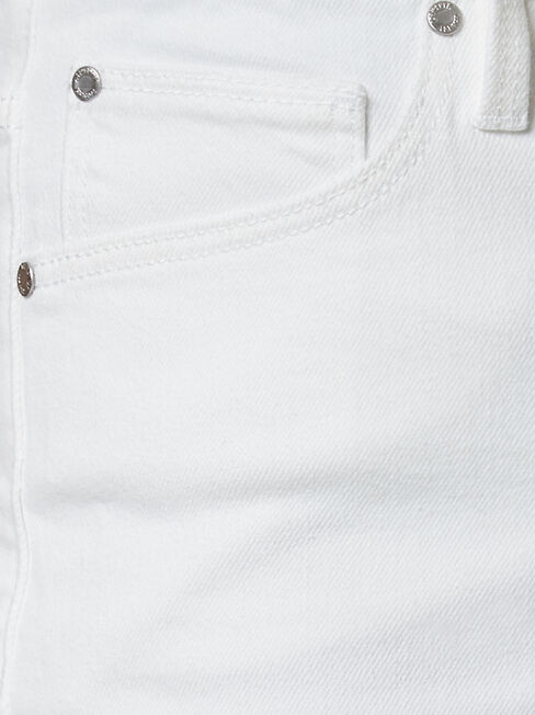 Slim Straight Jeans White, White, hi-res