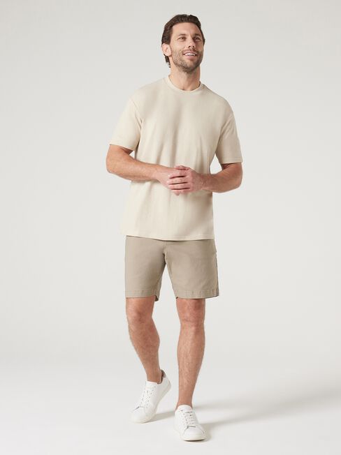 Beau Relaxed Crew Tee, Brown, hi-res