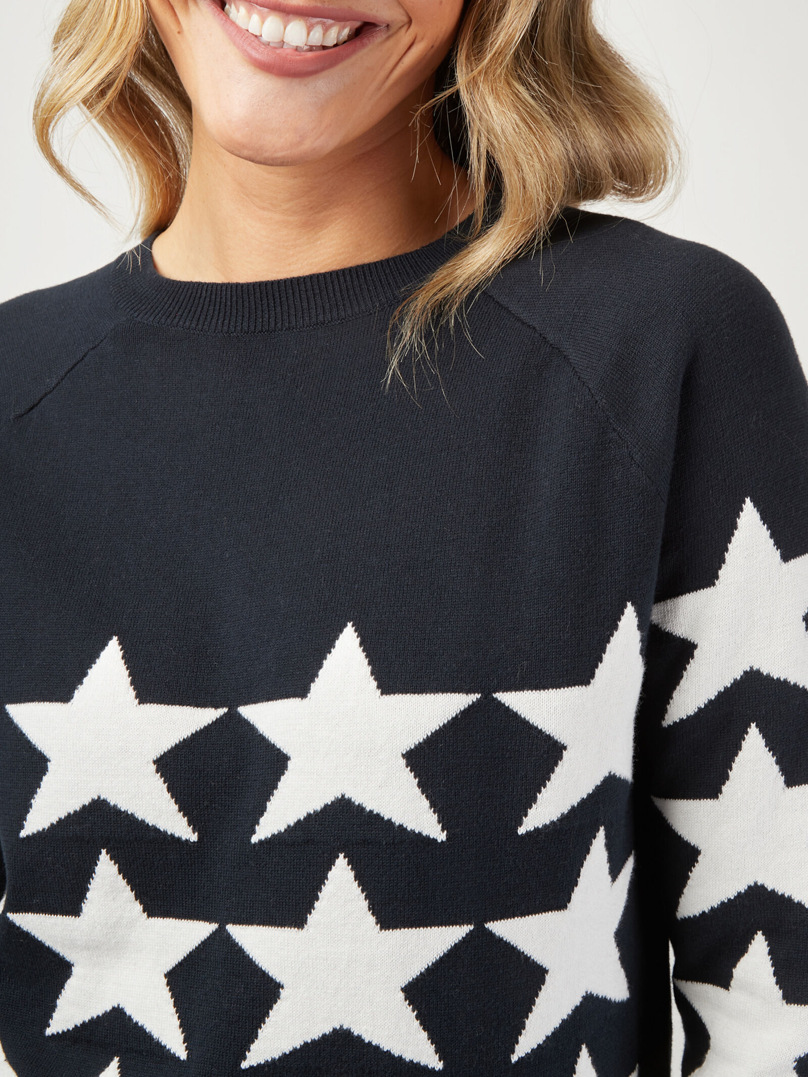 Star shop intarsia sweater