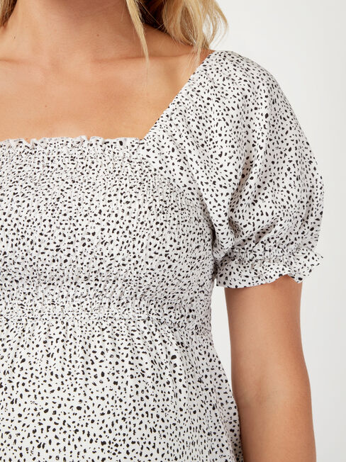 Bonnie Shirred Maternity Top, Multi, hi-res