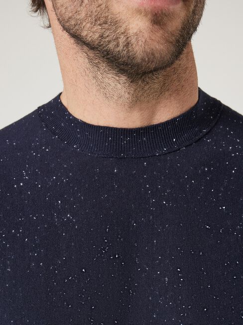 Short Sleeve Jackson Slub Knit Tee, Ink, hi-res