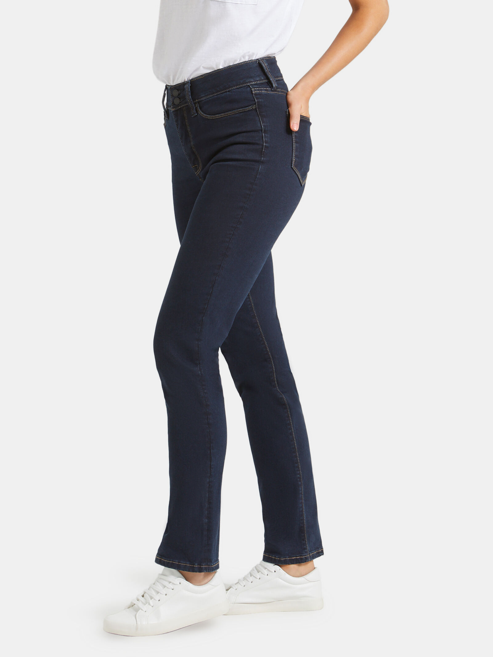 Tummy Trimmer Slim Straight Jeans Absolute Indigo Jeanswest