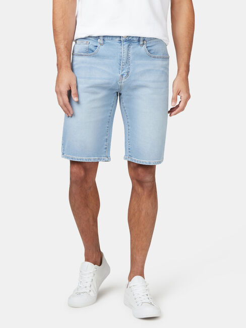 Connor Knit Denim Short Summer Blue, Blue, hi-res