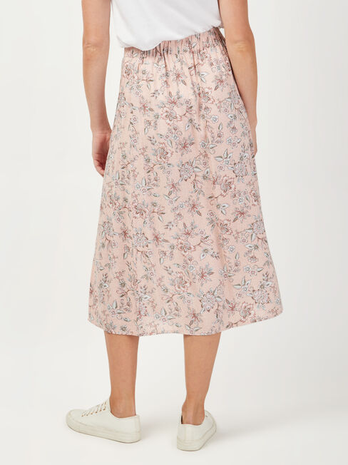Imogen Split Skirt, Floral, hi-res