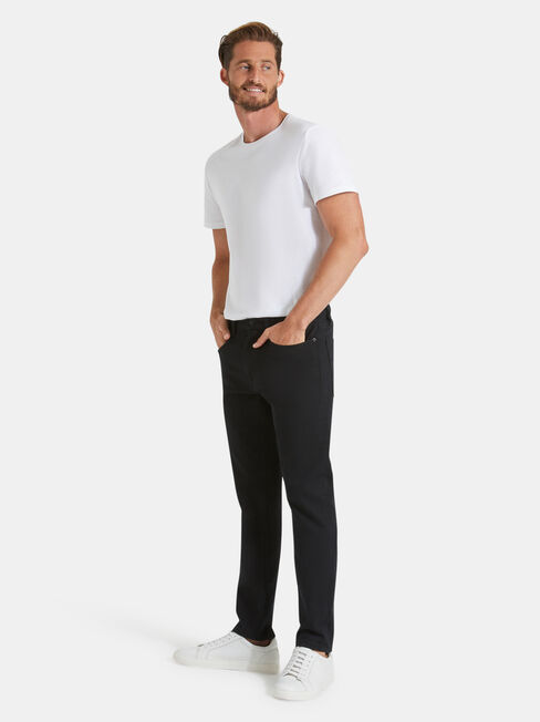 Slim Tapered Jeans Black Rinse