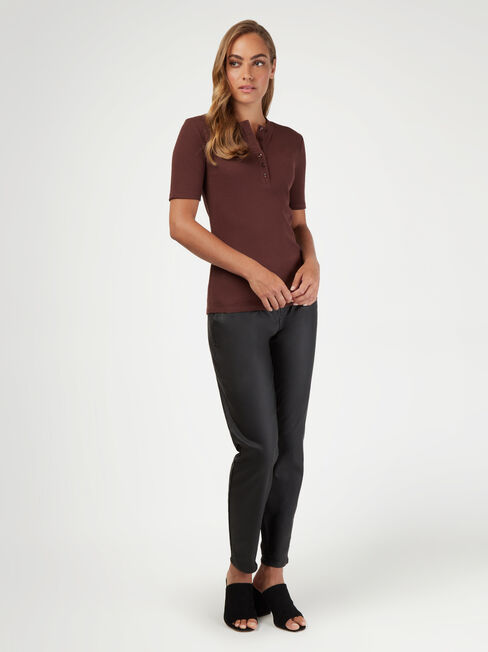 Hazel Henley Tee, Brown, hi-res