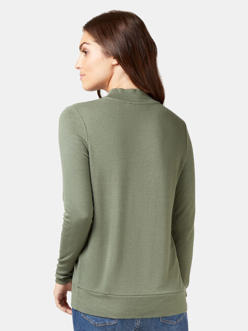 Layla Soft Touch Top, Green, hi-res
