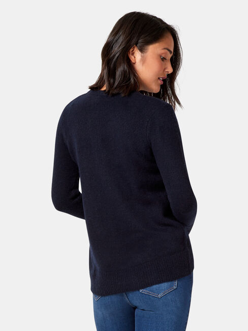 Willow High Low Pullover, Blue, hi-res