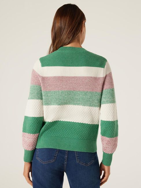 Poppy Multi Twist Knit, Green/Pink Multi, hi-res