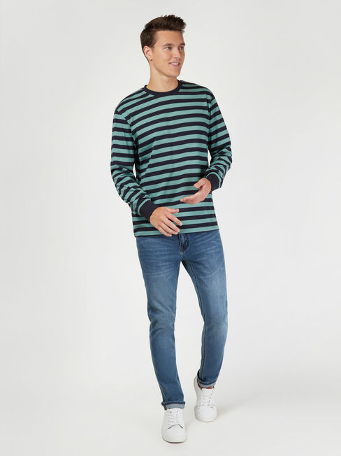 LS Wilton Stripe Crew Tee