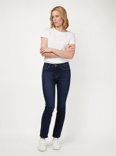 Slim Straight Jeans, VintageWash, hi-res