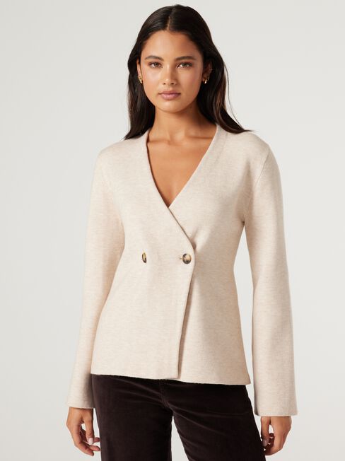 Hayleigh Knit Cardigan, Oatmeal, hi-res