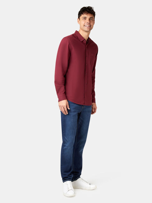 Arbor Long Sleeve Shirt, Red, hi-res