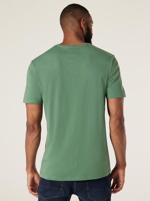 SS Leo Printed Tee, Sea Green, hi-res