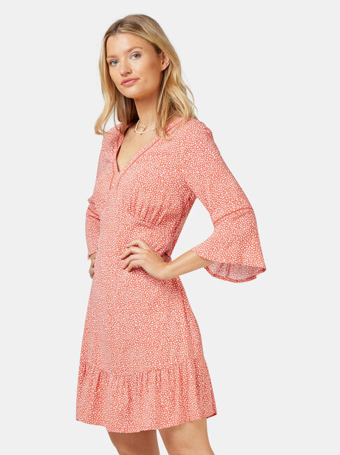 Molly Ladder Dress, Orange, hi-res
