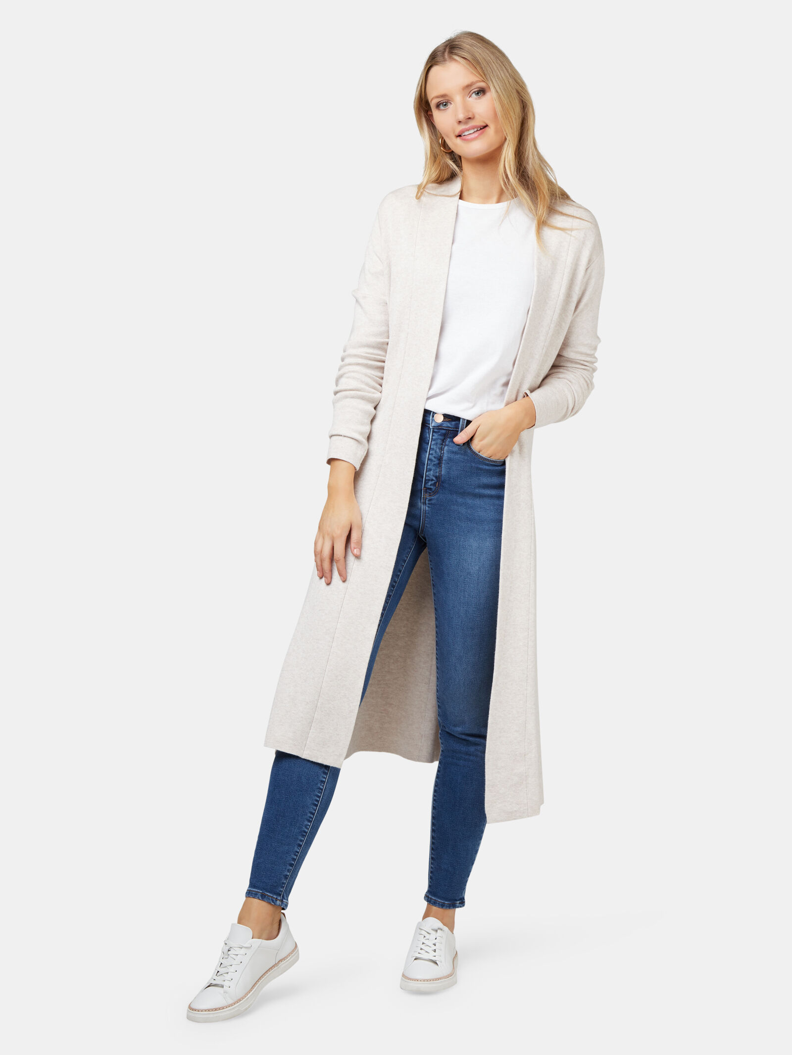 Karina Belted Longline Coatigan Jeanswest