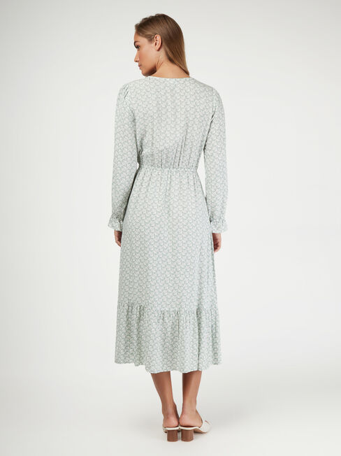 Scarlett Midi Dress, Green, hi-res