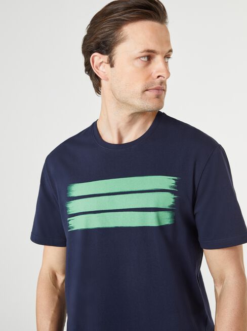 SS Thomas Print Crew Tee, Blue, hi-res
