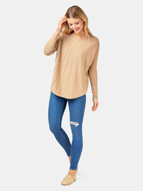 Mia Swing Pullover, Brown, hi-res
