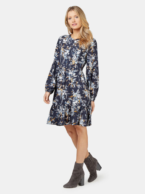 Bella Botanical Dress, Floral, hi-res