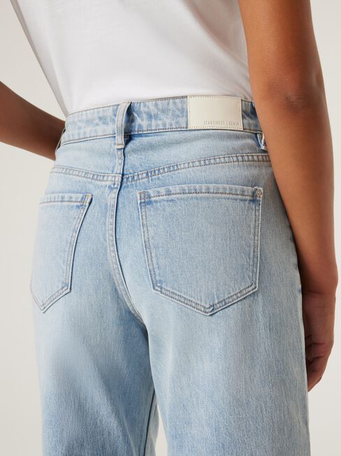 Rita Wide Leg Jeans, Light Indigo, hi-res
