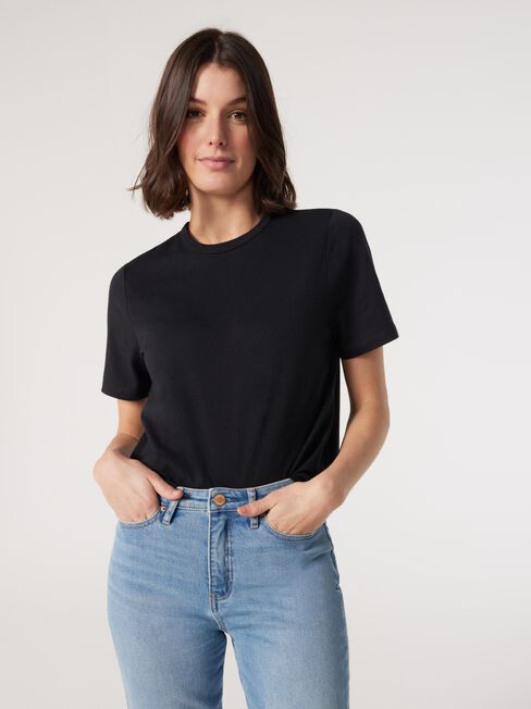 Essential Relaxed Crop Tee | Jeanswest