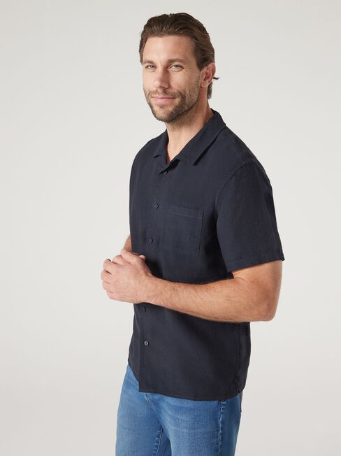 Jimmy Relaxed Resort Shirt, Navy, hi-res